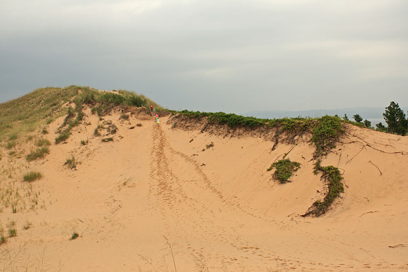 climbing the dune